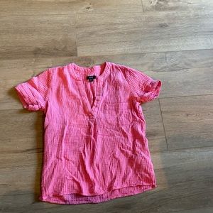 J crew hot pink top